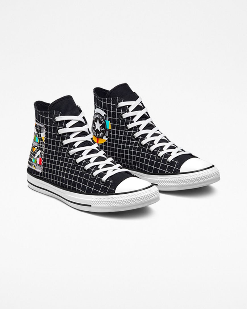 Men's Converse Chuck Taylor All Star Color Grid High Top Shoes White / Multicolor / Brown | AU 8043EV
